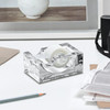 Amazing Abby Tanya Acrylic Tape Dispenser 1Pack Plastic Label Roll Holder Clear Sticker Organizer Perfect Office Desktop