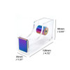 Rainbow Adhesive Tape Dispenser Clear Acrylic Body Desktop Tape Holder 1 Colorful Metal Core for Your Desk and Office Su