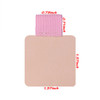 Mini Skater 3 Pcs Selfadhesive Leather Pencil Elastic Loop Square PU Leather Pen Clip Pen Holder for Notebooks Journals