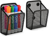 MaxGear Magnetic Pen Holder 2 Pack Mesh Pencil Holder for Desk Storage Basket Organizer Marker Holder Extra Strong Magne