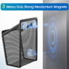 MaxGear Magnetic Pen Holder 2 Pack Mesh Pencil Holder for Desk Storage Basket Organizer Marker Holder Extra Strong Magne