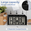 SNNDER Western Office Decor Pen Holder for Desk Western Gifts for Women Men Retro Howdy Western Wooden Pen Pencil Holder