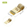 PATIKIL 2Pcs Metal Pen Clip Holder Adjustable Loop Pen Pencil Organizer with Single Spring Loop for Notebook Clipboard G