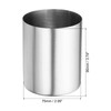 PATIKIL Pencil Holder 3 Pack Pen Holder for Desk Stainless Steel Pencil Holders Cup Organizer Makeup Brush Holder for De