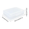 Ykimok Large Capacity Clear Pencil Box DoubleLayer Plastic Organizer with Stackable Design Supply Box for Office Student