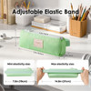 MoKo Pen Holder for Notebook Pencil Pouch with Adjustable Elastic Band Slim Portable Zipper Pen Pouch Holder for Planner