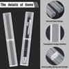 Spakon 40 Pieces Pen Gift Boxes Acrylic Plastic Pen Cases Storage Plastic Pencil Box Case Transparent Pencil Container f