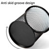 Ameceres 4 Packs Wire Mesh Pencil Holder Metal Pen Cup Desk Pen Organizer Case Pencil Jar Black for Office Home Silver