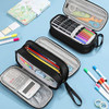 FINPAC Pencil Case Large Capacity Pencil Box Pen Pouch Stationery Storage Organizer for Women Men Senior Pen Bag Office