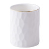 YOSCO Ceramic Aesthetic Pen Holder for Desk Cute White Pencil Holder Cup Pot Desk Organizer Office Supplies Stylish Offi