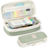 KPX Big Capacity Pencil Pen Case Bag with Zipper Office College School Storage Large Capacity Bag Pouch Holder Box Organ