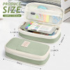 KPX Big Capacity Pencil Pen Case Bag with Zipper Office College School Storage Large Capacity Bag Pouch Holder Box Organ