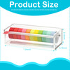 SMAODSGN Acrylic Washi Tape Dispenser Tape Holder Organizer 7 in Sticker Roll Cutter Masking Tape Holder Washi Tape Orga