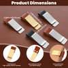 Xinjoduz 5 Pcs Pu Leather Retro Notebook Pen Loop Holder Metal Pen Clips Sleeve For Journal Planner Clipboard Office Poc