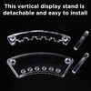 Chinco 10 Pieces Plastic Pen Holder Clear Display Stand 6slots Display Stand Eyebrow Pen Makeup Brush Rack Organizer for
