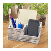 Cregugua Rustic Wood Pen and Pencil Holder Decorative Stationary Wooden Organizer OfficeHome 55X79X35 in