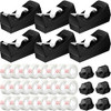 Yahenda 6 Pack Desktop Tape Dispenser Non Skid Base with Transparent Invisible Tape and Replacement Cores for Wrapping H
