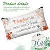 Zonon 6 Pieces Inspirational Bible Verse Pencil Pouch for Women Christian Bible Study Journaling Supplies Scripture Canv