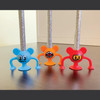Raymond Geddes Suction Monster Pencil Stand 24 Pack Colorful Desk Pet for Kids Cool School Supplies