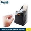 Excell Desk Tape Dispenser 1 core with NonSkid Base Perfect for OfficeSchool with Straight Tape cuts Easy to use and Sto