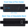 Wisdompro Adjustable Elastic Band Pen Holder 2 Packs PU Leather Pencil Holder Pen Sleeve Pouch Fits for 8 to 115 Hardcov