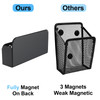 Nicunom Magnetic Dry Erase Marker Holder Metal Strong Magnet Pen Holder for Whiteboard Refrigerator Locker Accessories M