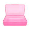 Ykimok Large Capacity Clear Pencil Box Pencil Case Plastic Pencil Boxes Stackable Design Supply Boxes for School Classro