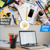 AZUREAL Pencil Holder 2 Pack Black Mesh Desk Pen Holders Premium Metal Pen Cup Holder for Desk Office Home School