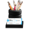 Feifeiya Tire Shape Stationery Set Tire Shaped Pen Holder Metal Business Card Holder Automotive Business Card Organizer