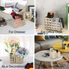 Hipiwe Crystal Remote Control Holder Gold Bling Makeup Brush Organizer Remote Caddy Candle Tabletop Pen Pencil Storage f