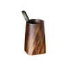 Durable Whole Piece Black Walnut Pencil Wood Pen Holder Wooden Desktop Pencil Cup Office Supplies Organizer Caddy Stand