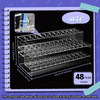 SBYURE Acrylic Pen Holder 2 Tier Pen Display Stand 48Slots Pen Holder Clear Pen Display for Craft Shows Home Office Desk