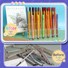 SBYURE Acrylic Pen Holder 2 Tier Pen Display Stand 48Slots Pen Holder Clear Pen Display for Craft Shows Home Office Desk