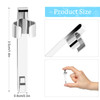 20 Pieces Metal Pen Clips Pencil Holder Clip Snap in Pencil Clips Slide on Pencil Holder Portable Pen Holder Clips for S