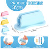 Sherr 48 Pack Adhesive Pencil Holders for Desk Upgraded Pen Holder for Desk Silicone Flexible Adhesive Pen Marker Organi