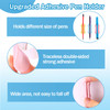 Sherr 48 Pack Adhesive Pencil Holders for Desk Upgraded Pen Holder for Desk Silicone Flexible Adhesive Pen Marker Organi