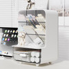 Pen Organizer for Desk Desk Organizer with Drawer MultiFunctional Pencil Holder with 6 Compartments and 1 Drawer Organiz