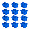Storex Mini Classroom Caddy Multipurpose Classroom Organizer with Handle Blue 12Pack 01062U12C