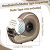 24 Pieces Handheld Tape Dispenser Desktop Adhesive Cutter Transparent Plastic Refillable Dispenser Lightweight and Porta