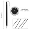 Outus Secure Pen with Adhesive Chain and Security Pen Holder for Home Office Supplies Black Ink 20 Pieces