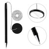 Outus Secure Pen with Adhesive Chain and Security Pen Holder for Home Office Supplies Black Ink 20 Pieces