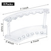 SOUJOY 8 Pack Acrylic Pen Display Stand 6Slot Pen Holder Rack Eyebrow Pen Stand Makeup Brush Rack Organizer for School O