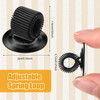Fulmoon 24 Pcs Pen Holder Clips Manganese Steel Holder Self Adhesive Pen Pencil Organizer with Adjustable Spring Loop fo