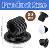 Colarr 50 Pcs Pen Holder Clips for Clipboard Manganese Steel Pen Holder Adjustable Self Adhesive Spring Loop Pencil Orga