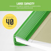 Performore Report Covers with Sliding Bar 10 Pack Clear Presentation Folders for Resume Documents A4Letter Size Holds 40