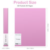 Tuhangcc Binder with Plastic Sleeves 30Pocket with Clear Sheet Protectors 85x11 Heavy Duty Art Portfolio Folder Presenta