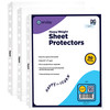 Clear Sheet Protectors for 3 Ring Binder Page Protectors 50 Pack 85 x 11 Non Glare Clear Heavy Duty Page Protector Binde