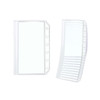 NatSumeBasics 12 A7 Budget Binder Pockets Zipper Clear 3 x 5 Cash Stuffing Envelopes No Zipper Bluky Planner Inserts A7