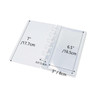 NatSumeBasics A6 Discbound Binder Sleeves 20 Clear Cash Envelopes Sheets 025mm PP A6 Size 63 x 31 Frosted Frame Reinforc