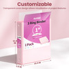 SUNEE Binder 3 Ring 1 Inch 1 Pack Clear View 1 Binder Three Ring PVCFree Fit 85x11 Inches for School or Office Supplies